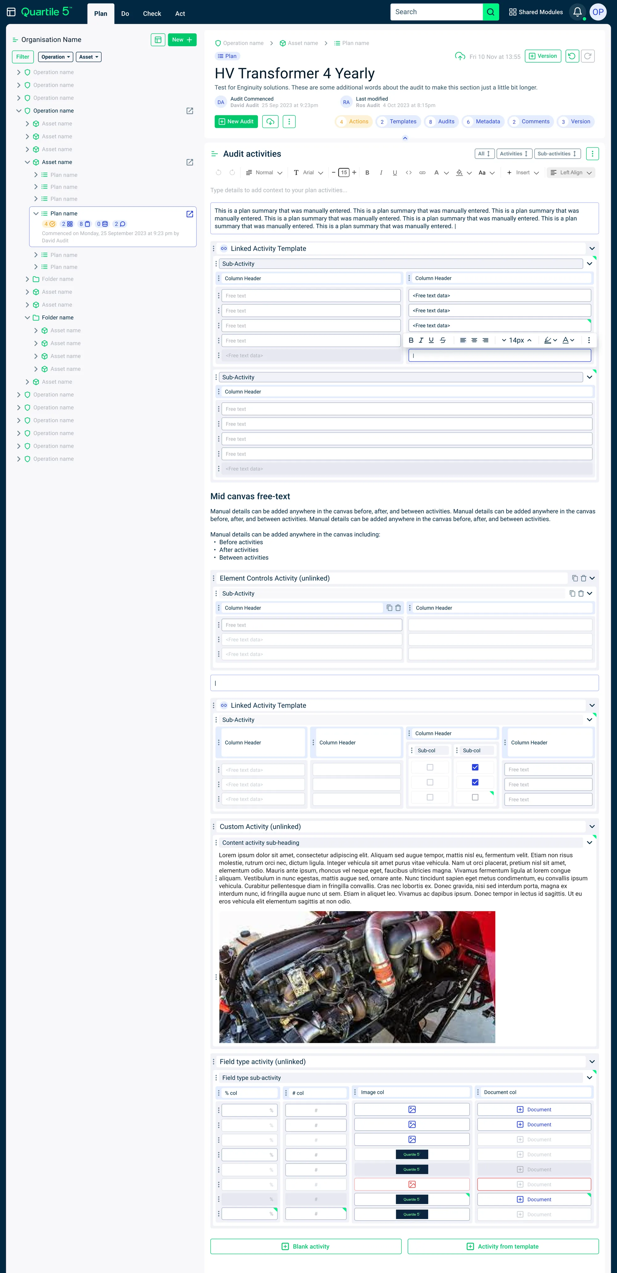 Quartile 5 canvas long screen